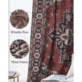 thumbnail image 3 of Red Boho Blackout Curtains for Bedroom Living Room Darkening Curtains 54 Inch Long Southwest Aztec Ethnic Abstract Patterned Short Curtain for Small Window Treatment Grommet Drapes 42"x54"x2, 3 of 9