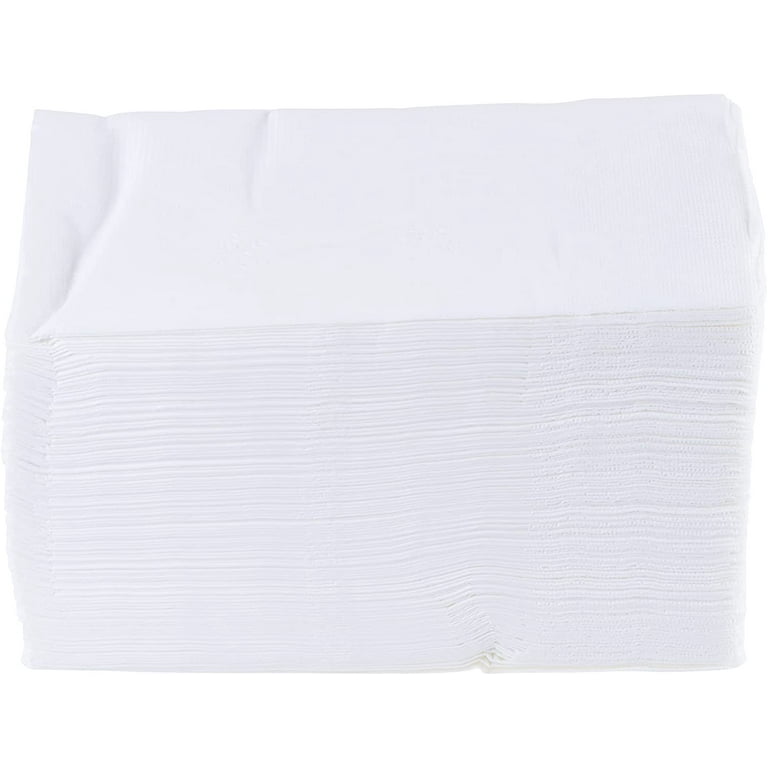 Luxe 15 x 17 White Dinner Napkin - 2ply