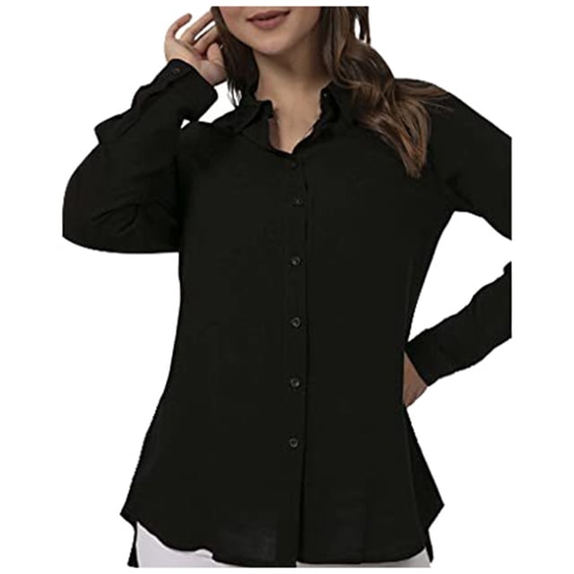 WEAIXIMIUNG Long Sleeve Shirts for Women Button Up Womens Comfortable and Fashionable Shirt Casual Long Sleeved Cardigan Button Up Shirt Top Shirt