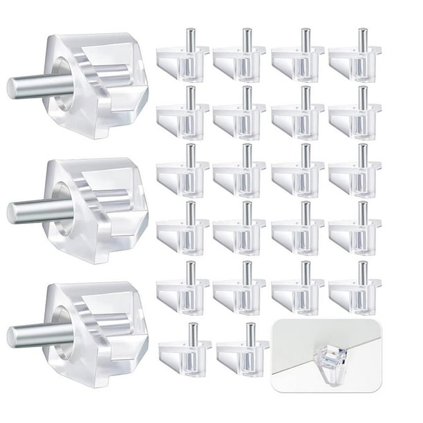 Soporte De Estante Pasador De Fijación De Uñas Soporte De Estante Clavija De Soporte De Estante De Gabinete Para Armarios Librerías Armarios,100 Uds 3Mm/0.12 Pulgadas seitruly TO004184-00