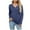 Navy, variant on Timegard Tops for Women V Neck Long Sleeve Solid Color Loose Comfy Blouse Casual Ruched Fitting Shirts Tops