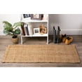 thumbnail image 2 of J & M Home Fashions Eco-Friendly Sturdy Rolled Natural Indoor/Outdoor Jute Rug, 22x60", 1-Piece, Natural, 2 of 2