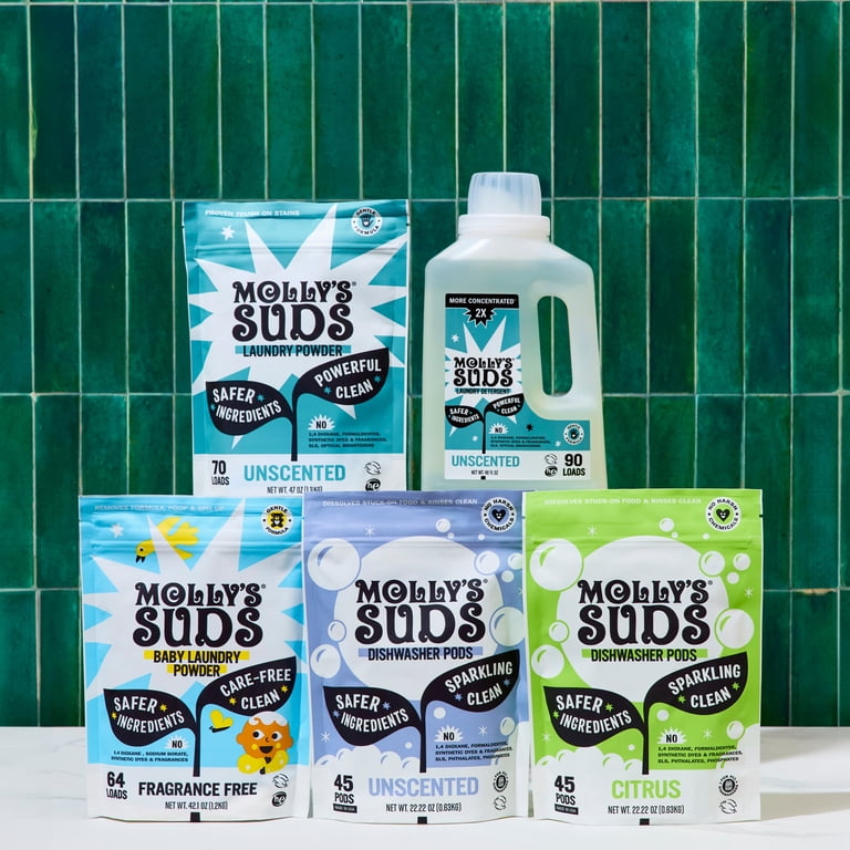 Molly's Suds 2x Concentrated Liquid Laundry Detergent, Ocean Mist, 90 Loads photo 4