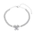 thumbnail image 5 of SmartBy Women Anklet Double-layered Shiny Rhinestone Adjustable Length Butterfly Ankle Decoration Jewelry Party Beach Daily Ankle Chain Anniversary Birthday Gift, 5 of 7