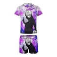 thumbnail image 5 of Jujutsu Kaisen Boys Rash Guard Set 2 Piece Swimsuits Short Sleeve Bathing Suits with Trunks, 5 of 7