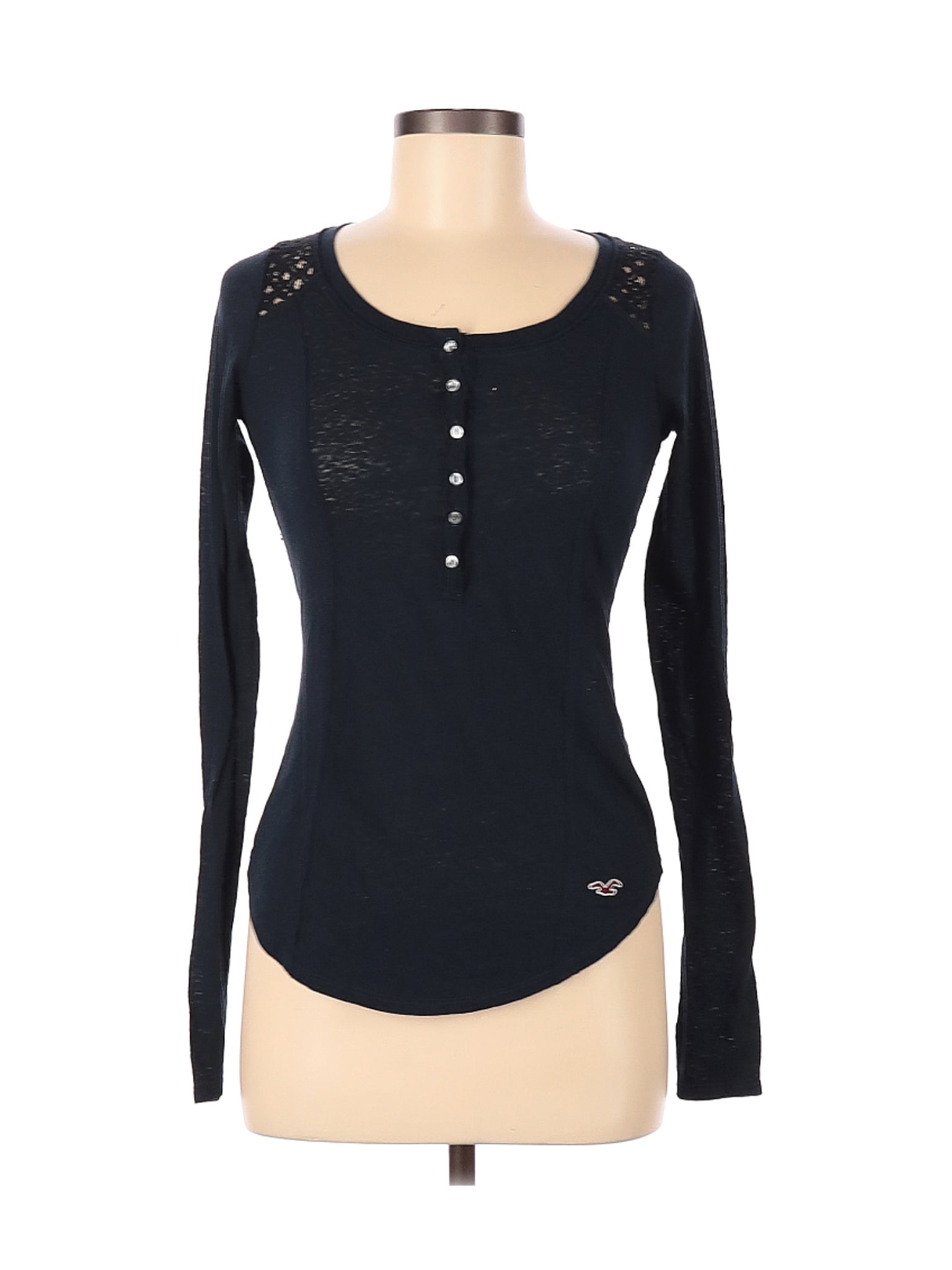 Hollister PreOwned Hollister Women's Size M Long Sleeve Henley