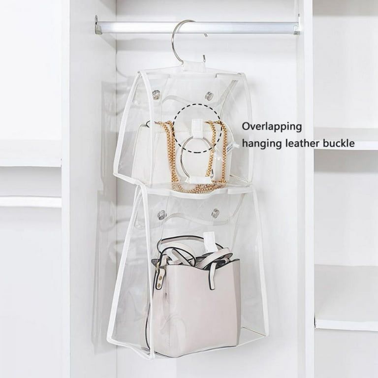  Gcroet Handbag Storage, Handbag Organizer Dust Cover Bag  Transparent Anti-dust Purse Storage Bag for Hanging Closet with Zipper and  Handle Space-Saving Storage Bag(5 Pack), 168C7Z23E177M, As Shown : Home &  Kitchen