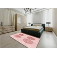 thumbnail image 4 of Ahgly Company Indoor Square Patterned Light Rose Pink Area Rugs, 6' Square, 4 of 6