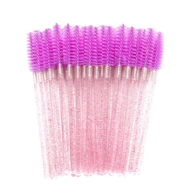 Cepillos desechables para pestañas, varitas de maquillaje, varitas de rímel para extensiones de pestañas, 50 piezas