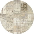 thumbnail image 1 of Ahgly Company Machine Washable Indoor Round Contemporary Light French Beige Brown Area Rugs, 6' Round, 1 of 7