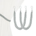 thumbnail image 1 of Uxcell 2-Set Sujetadores de Cortina con Ganchos de Metal Negro para Decoración de Ventanas del Hogar, 1 of 1