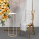 thumbnail image 1 of Soporte de flores para boda, estante de exhibición floral, centros de mesa de boda, de jarrón, soporte de centro de mesa geométrico, para escenario en T, sala de estar 100cmx30cmx30cm, 1 of 8