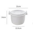thumbnail image 5 of Elodia Rice Steaming Pot Good Insulation Large Capacity Ergonomic Handle Buckle Design Multifunctional Microwave Rice Cooker Steamer Veggie Portable Cookware Pot, 5 of 8