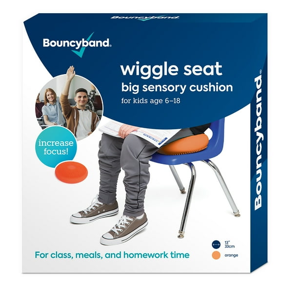 Bouncyband Big Wiggle Seat Sensory Cushion, Orange