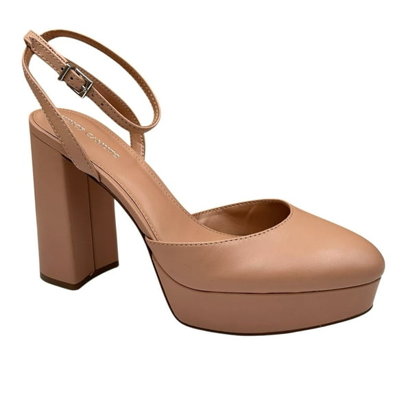 Vince Camuto Patrissya Women's Platform Pump High Heel Leather Shoes 9.5 Beige