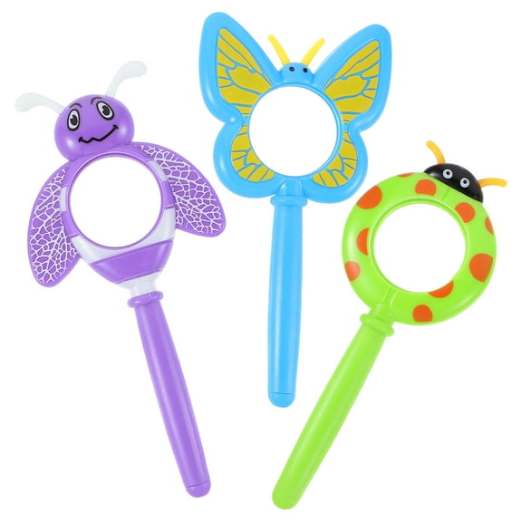 3 Pcs Magnifying Mirror Magnifying Glass Bee Magnifier Insect Toy Insects Play Kids Magnifier Child