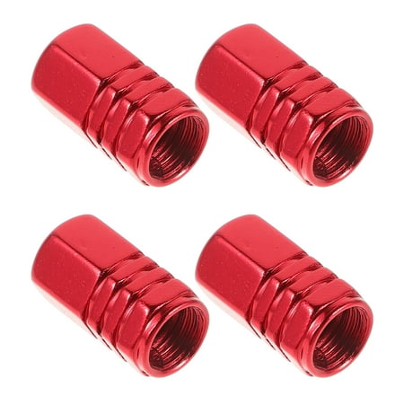 HINTRMENT 4Set Valve Caps for Car Tires with Sleek and Minimalist Design Red HINTRMENT 4Set Valve Caps for Car Tires with Sleek and Minimalist Design Red