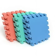 10pcs Puzzle Floor Foam Gym Mats Thick Squares Tile Kid Play Pads