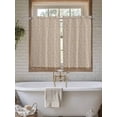 thumbnail image 4 of Pink Brown Floral Living Room Curtains 2 Panel, Spring Flowers Cafe Window Treatment, Farmhouse Bedroom Bathroom Kitchen Curtains Drapes 104"x45", 4 of 6