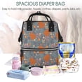 thumbnail image 5 of Kdxio Baby Diaper Backpack,Multi-Function Travel Backpack Nappy Bags,Nursing Bag, Fashion Mummy,Roomy Waterproof for Baby Care(Floral Squirrel), 5 of 6