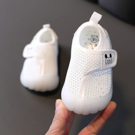 

Girls Basketball Shoes Girls Athletic Shoes Ventilated Boys Sneakers Boys Shoes Toddler Tennis Shoes Boys Cute Toddler Sneakers Breathable soft-soled sports shoes White 24