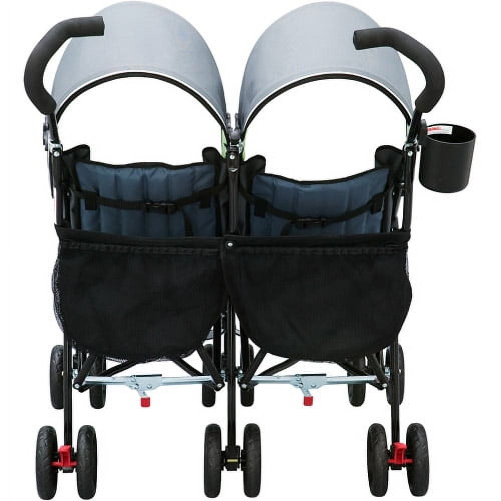 Delta Children LX Side by Side Double Stroller, Lime Green