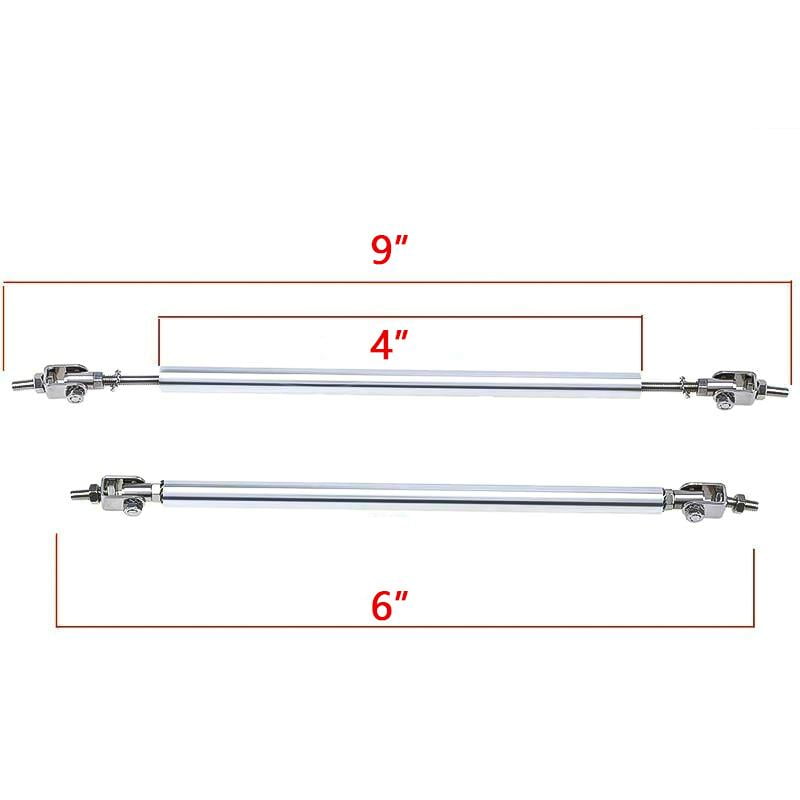 Xotic Tech 2pcs Adjustable Front Bumper Lip Splitter Diffuser