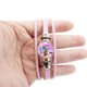thumbnail image 5 of Pulsera trenzada de color rosa y azul de la casa de muñecas de Gabby, pulseras de cuero con piedras preciosas, joyería de mano de anime de dibujos animados para niñas, regalos de cumpleaños para niños, 5 of 5