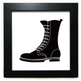 thumbnail image 1 of Men's Black High Boots Outline Pattern Black Square Frame Picture Wall Tabletop, 1 of 3