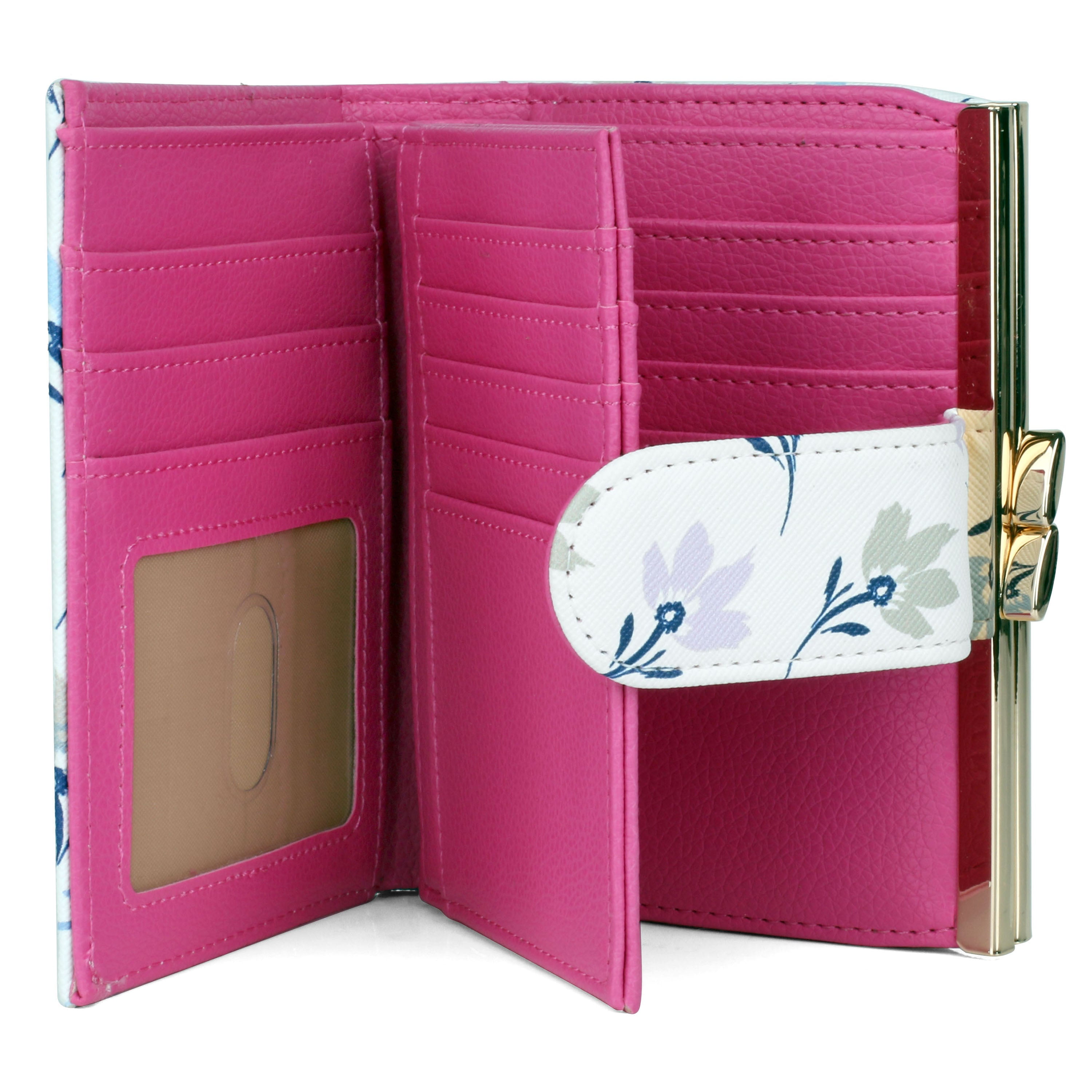 Julia Buxton Women s Trudy Lexington Wallet Fuchsia Walmart