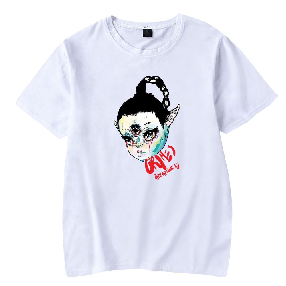 Singer Grimes Tshirt Merch Clothes Harajuku Short Sleeved Hip Hop Tee Unique Tops Cosplay t-Shirt - Walmart.com