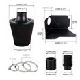 thumbnail image 5 of Car Universal 70mm Air Filter Kit Mushroom Style Filter Car Modified Parts, 5 of 5