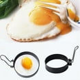 thumbnail image 4 of CAROOTU 2 Pcs Egg Ring Mold Cooker Rings Stainless Steel for Cooking Fried Shaping Kitchen, 4 of 7