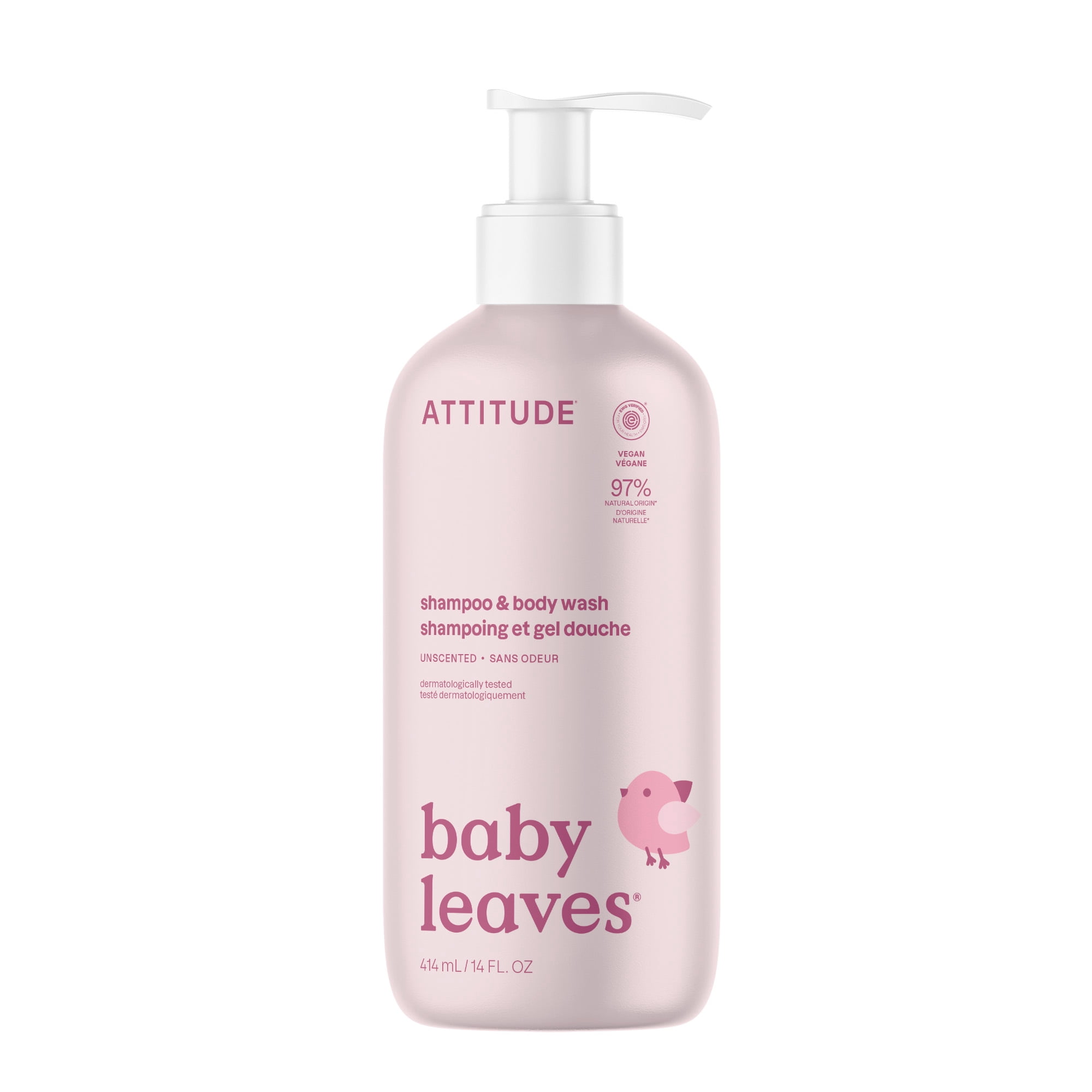 Attitude Baby Leaves 2-in-1 Shampoo & Body Wash - Unscented