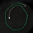 thumbnail image 4 of Rhapsody AAAA Emerald Round 950 Platinum Beaded Necklace for Women Jewelry Size 18" Ct 29.52 Birthday Gifts for Women, 4 of 6