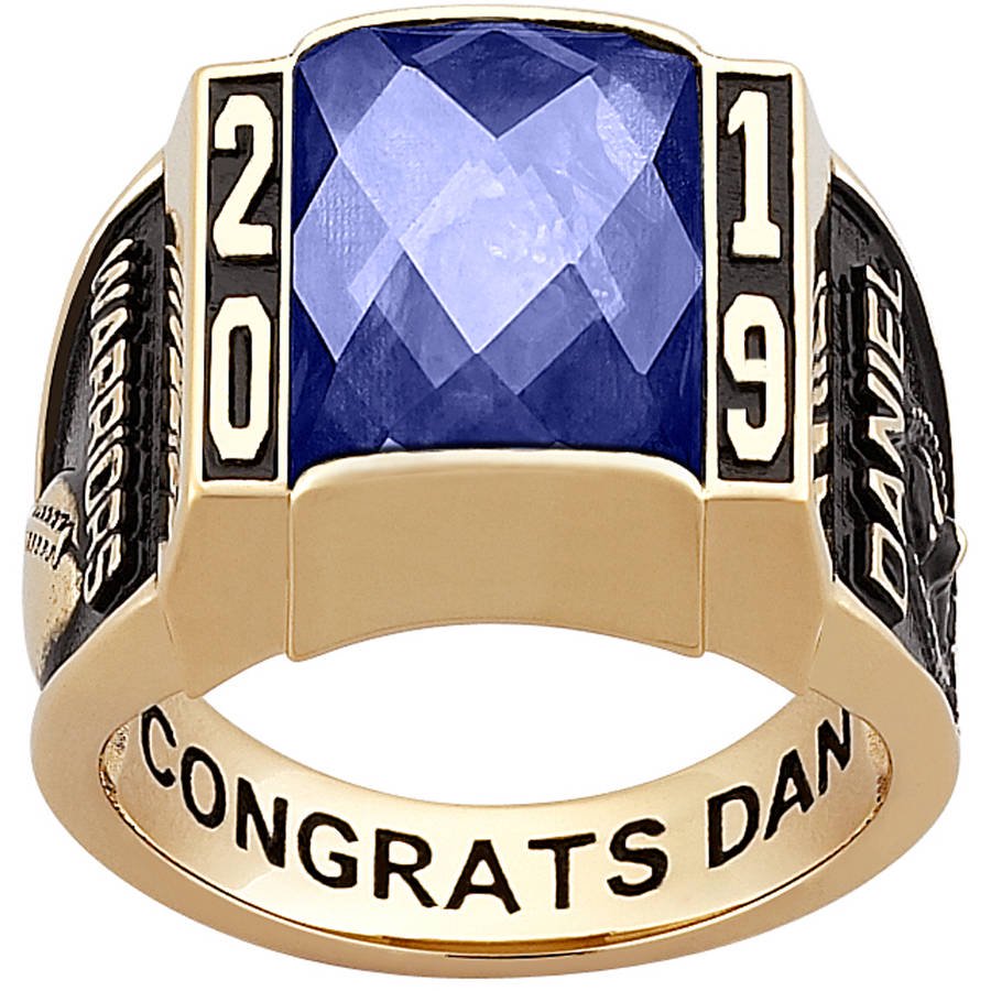 Freestyle Class Rings Personalized Men's Sterling Silver or Celebrium