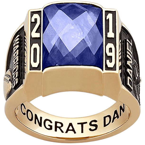 Freestyle Class Rings Personalized Men's Sterling Silver or Celebrium