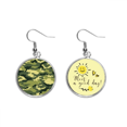 thumbnail image 1 of Granos patrón de camuflaje linea de arte ilustración Pendiente Sol Flor Pendiente Joyas Moda Unbranded M, 1 of 3