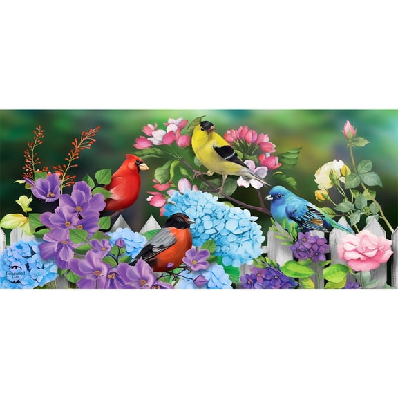 Briarwood Lane Feathered Friends Mini Mat 22x10 Indoor Outdoor Doormat