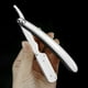thumbnail image 4 of Maquinilla de afeitar 1 afeitadora manual tradicional profesional de borde recto de acero inoxidable afilada navaja de afeitar plegable cuchillo de afeitar barba para hombres barbero masculino uso dom, 4 of 8