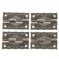 thumbnail image 4 of Vintage Box Hinges, Zinc Alloy Jewelry Box Hinges Rust Proof 20 Set Easy Installation  For Wooden Cases, 4 of 8