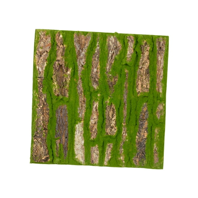 Simulation Bark Cover Artificial Bark Reptile Cork Bark Green Plant Multipurpose 50cmx50cm