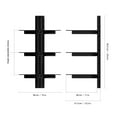 thumbnail image 4 of AVF AS300-a Three Shelf AV Wall Shelves, Black Glass, 4 of 5
