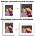 thumbnail image 3 of Americanflat 11x14 Picture Frame with Polished Plexiglass with 8x10 Mat 2 Pack Display Photo Galleria - White, 3 of 8