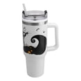 thumbnail image 2 of Termo Alto Doble Pared Asa y Popote, Ambient21, Jack y Sally, Capacidad 1. 2 L, Blanco, 2 of 7