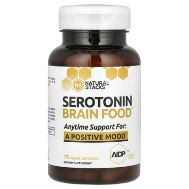 Natural Stacks Serotonin Positive Mood Capsules, 75 Count