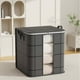 thumbnail image 5 of Caja De Almacenamiento Transparente, Cesta De Tela No Tejida, Diseo Plegable, Tapa Transparente, Organizador De Armario, Ideal Para El Hogar, Para Armario O Lavandera, Capacidad De 20, Ukhbmc, 5 of 8
