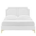 thumbnail image 5 of Modway Novi Performance Velvet Full Bed in White, 5 of 10