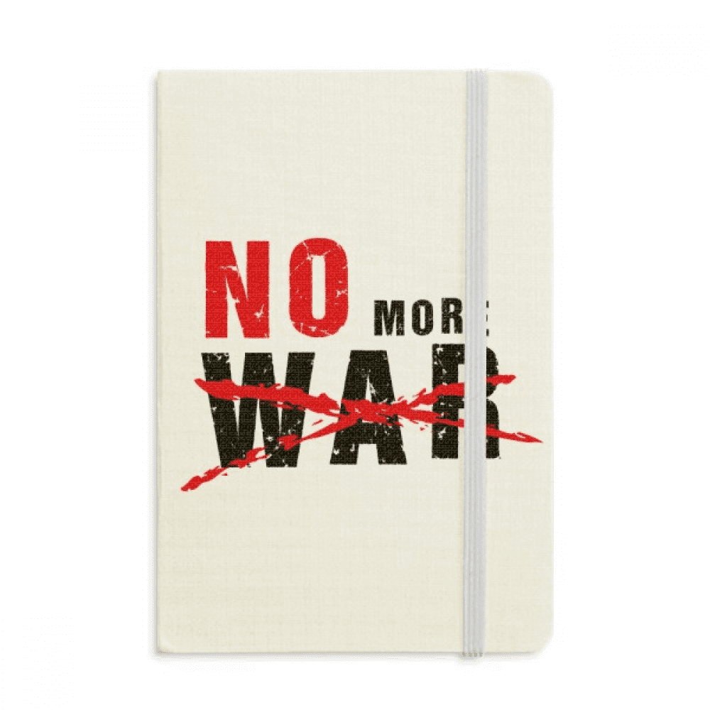 Fini la Guerre Amour Paix Monde Carnet Tissu Officiel Couverture Rigide Journal Journal Journal Classique