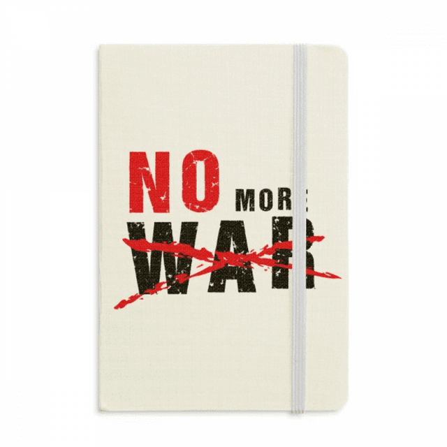 No More War Love Peace World Notebook Official Fabric Hard Cover Classic Journal Diary